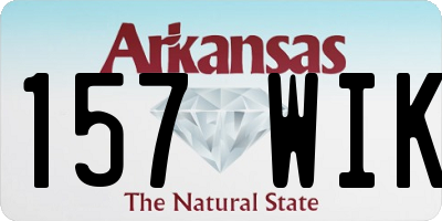 AR license plate 157WIK