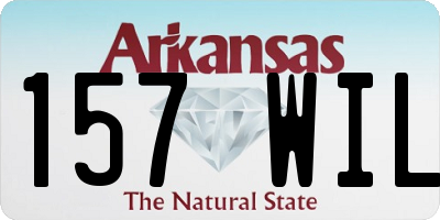 AR license plate 157WIL