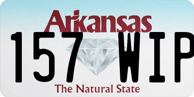 AR license plate 157WIP