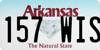 AR license plate 157WIS