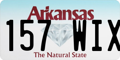 AR license plate 157WIX