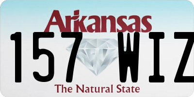 AR license plate 157WIZ