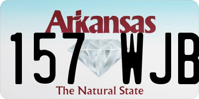 AR license plate 157WJB