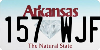 AR license plate 157WJF