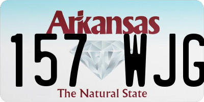 AR license plate 157WJG