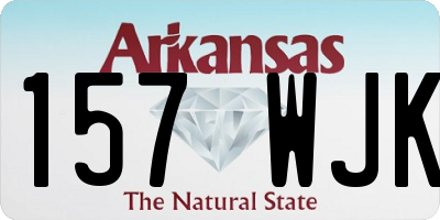 AR license plate 157WJK