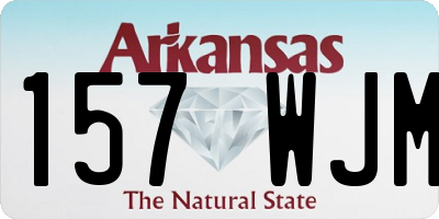 AR license plate 157WJM