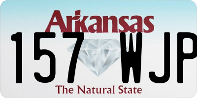 AR license plate 157WJP