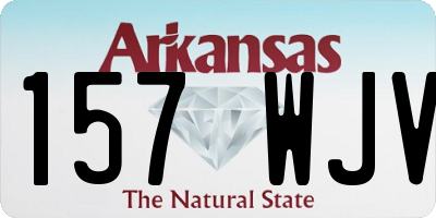 AR license plate 157WJV