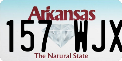 AR license plate 157WJX