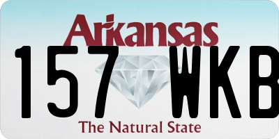 AR license plate 157WKB