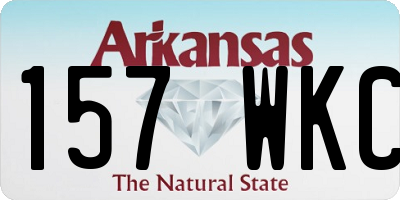 AR license plate 157WKC