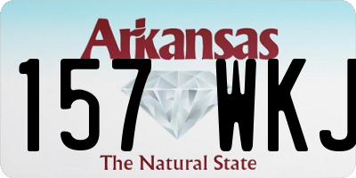 AR license plate 157WKJ