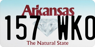 AR license plate 157WKO