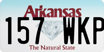 AR license plate 157WKP