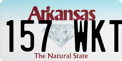 AR license plate 157WKT