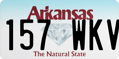 AR license plate 157WKV
