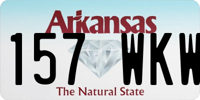 AR license plate 157WKW