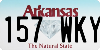 AR license plate 157WKY