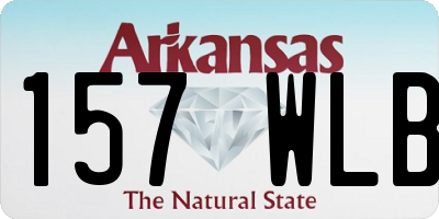 AR license plate 157WLB