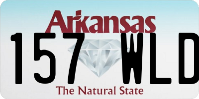 AR license plate 157WLD
