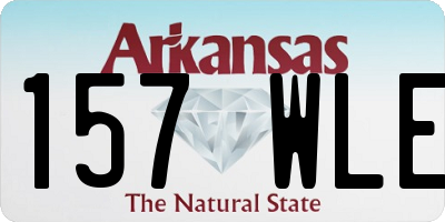 AR license plate 157WLE