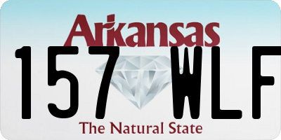 AR license plate 157WLF