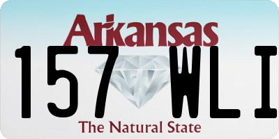 AR license plate 157WLI
