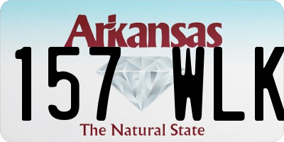 AR license plate 157WLK