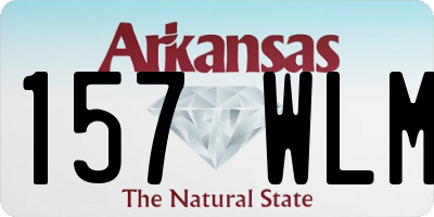 AR license plate 157WLM