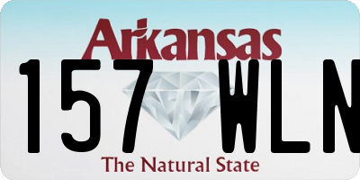 AR license plate 157WLN