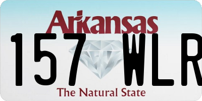 AR license plate 157WLR