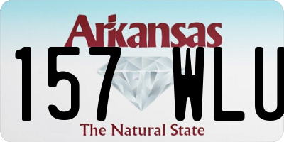 AR license plate 157WLU
