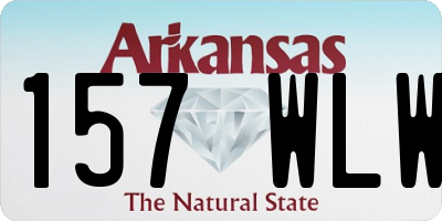 AR license plate 157WLW