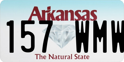 AR license plate 157WMW