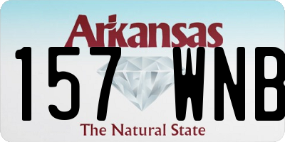 AR license plate 157WNB