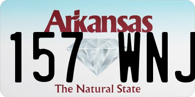 AR license plate 157WNJ