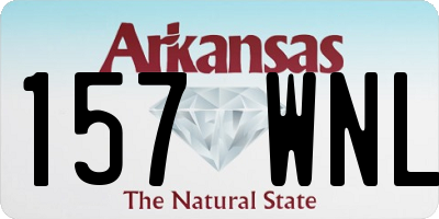 AR license plate 157WNL