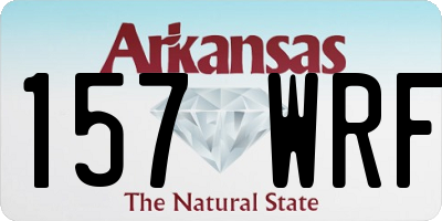 AR license plate 157WRF