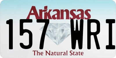 AR license plate 157WRI