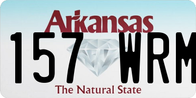 AR license plate 157WRM