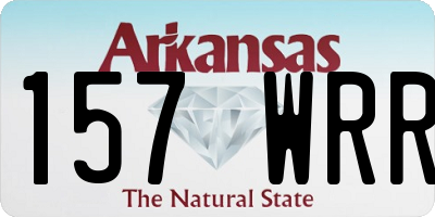 AR license plate 157WRR
