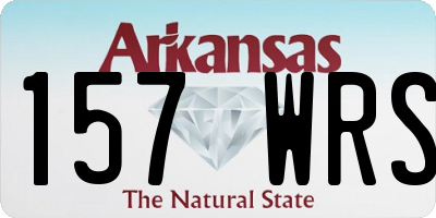 AR license plate 157WRS