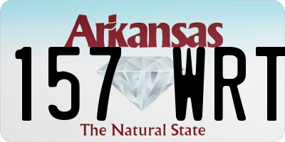 AR license plate 157WRT