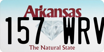 AR license plate 157WRV