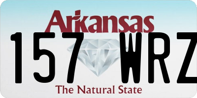 AR license plate 157WRZ