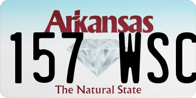 AR license plate 157WSC
