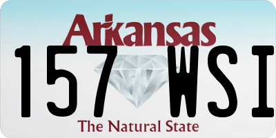 AR license plate 157WSI