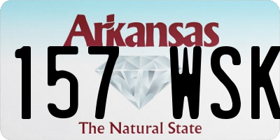 AR license plate 157WSK