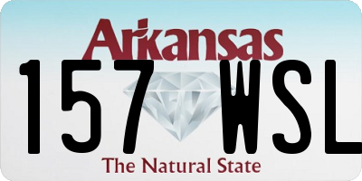 AR license plate 157WSL